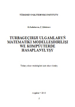 Turbageçiriji ulgamlaryň matematiki modelleşdirilişi we komýuterde hasaplanylyşy